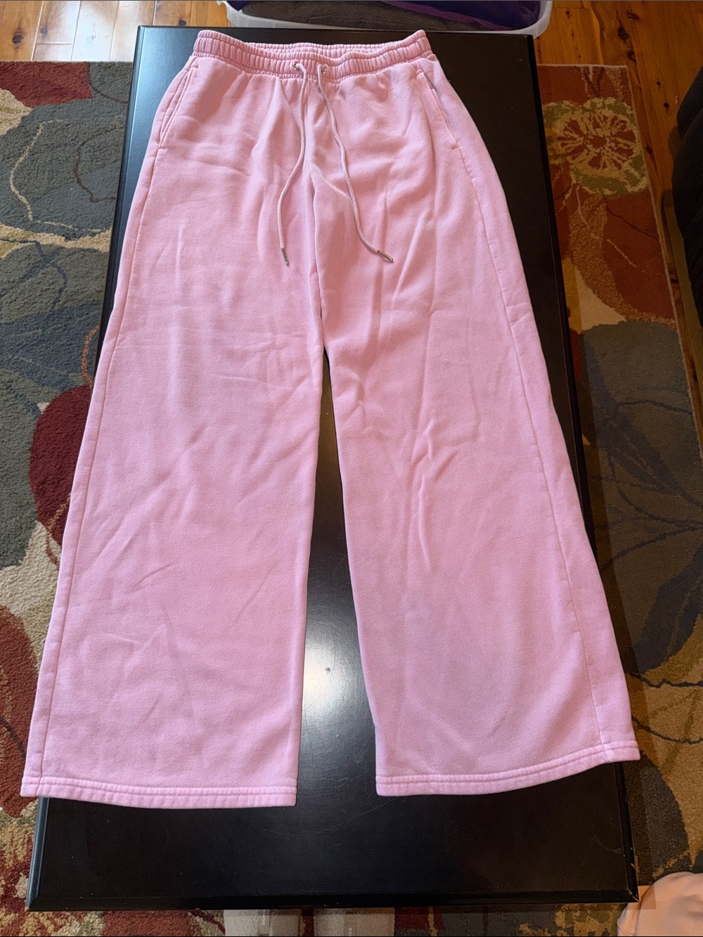 Abercrombie & Fitch Pink Purple Wide Leg Sweatpants
